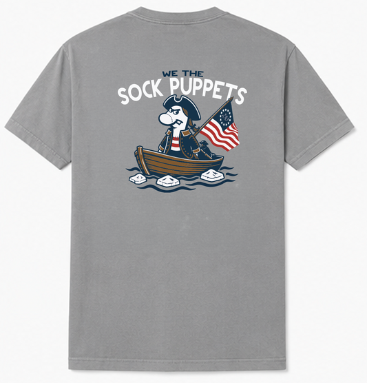 We The Sock Puppets Pocket T-Shirt-0