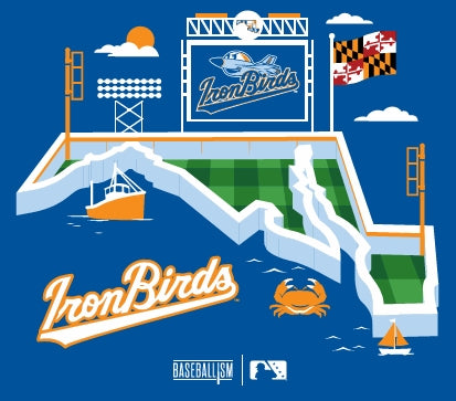 Aberdeen IronBirds - Baseballism Stadium Tee-1