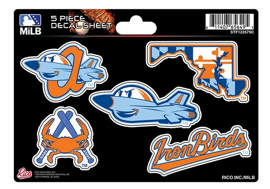 Aberdeen IronBirds - Small Style 5PC Sticker Set