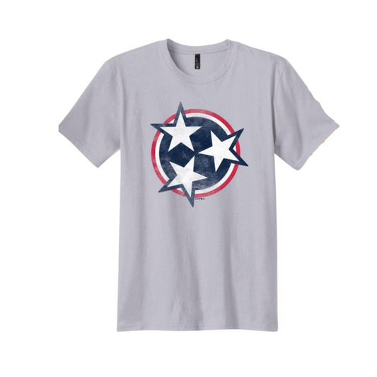 Silver Tri-Star Tee-0