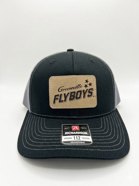 Silver & Black Patch Trucker Hat-0