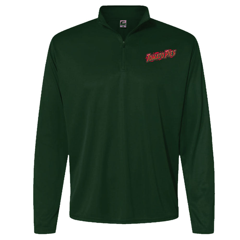 Tomato Pies Wordmark Performance 1/4 Zip Pullover