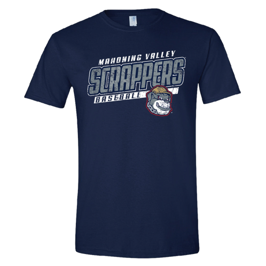 Navy Scrappers Baseball T-Shirt-0