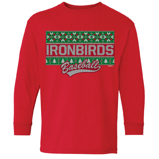 Aberdeen IornBirds - Youth Long Sleeve Tidings Holiday Shirt-0