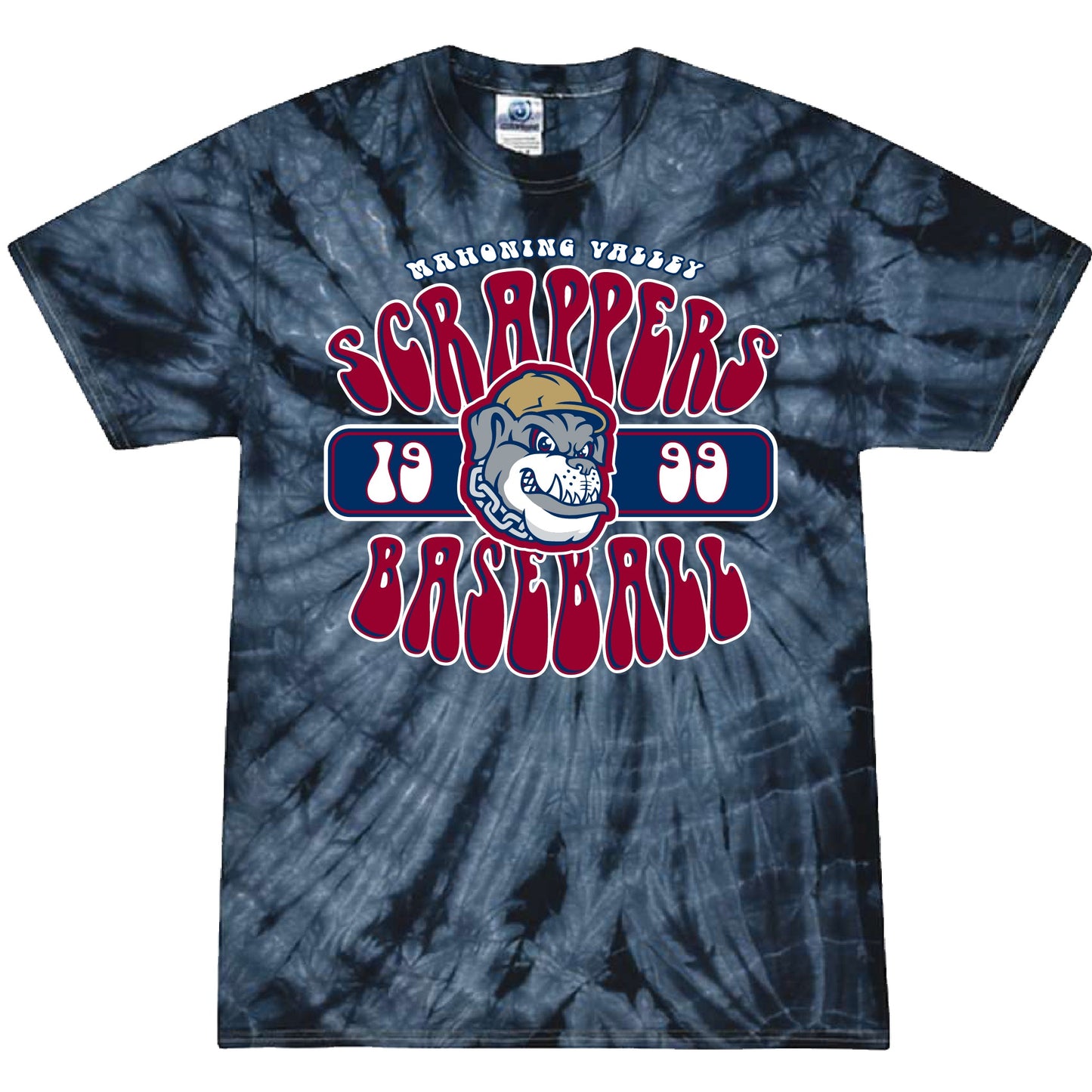 MV Scrappers Adult Navy Tie-Dye Shirt