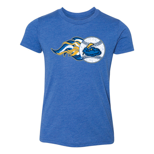 Youth Baseball Flames Tee-0
