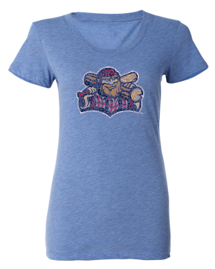 Williamsport Crosscutters Womens Flowery Tshirt-0