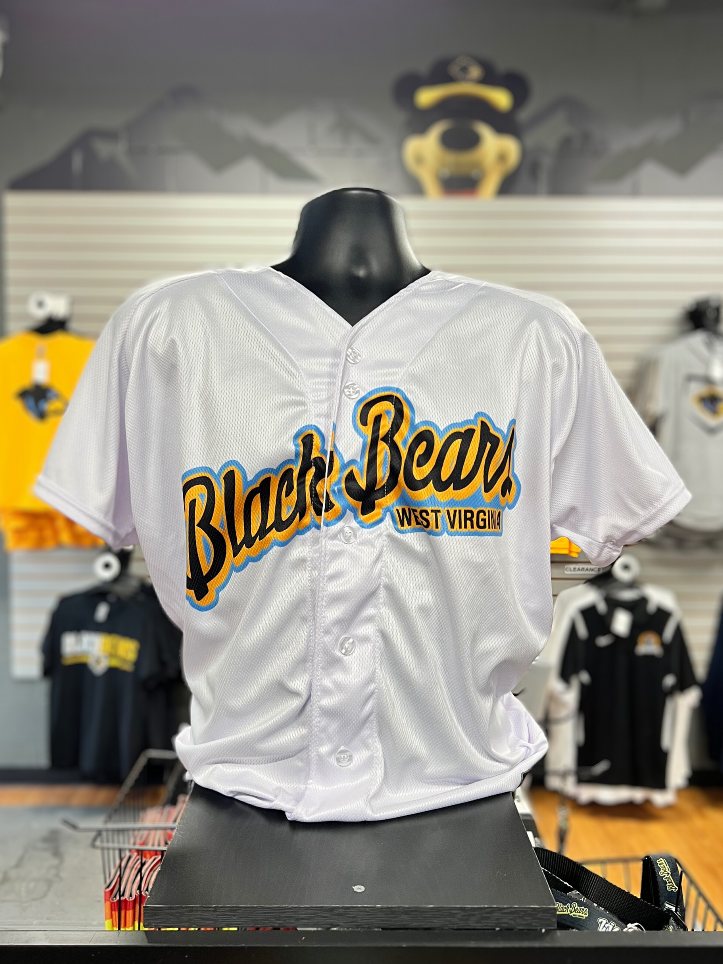 West Virginia Black Bears White Replica Jersey