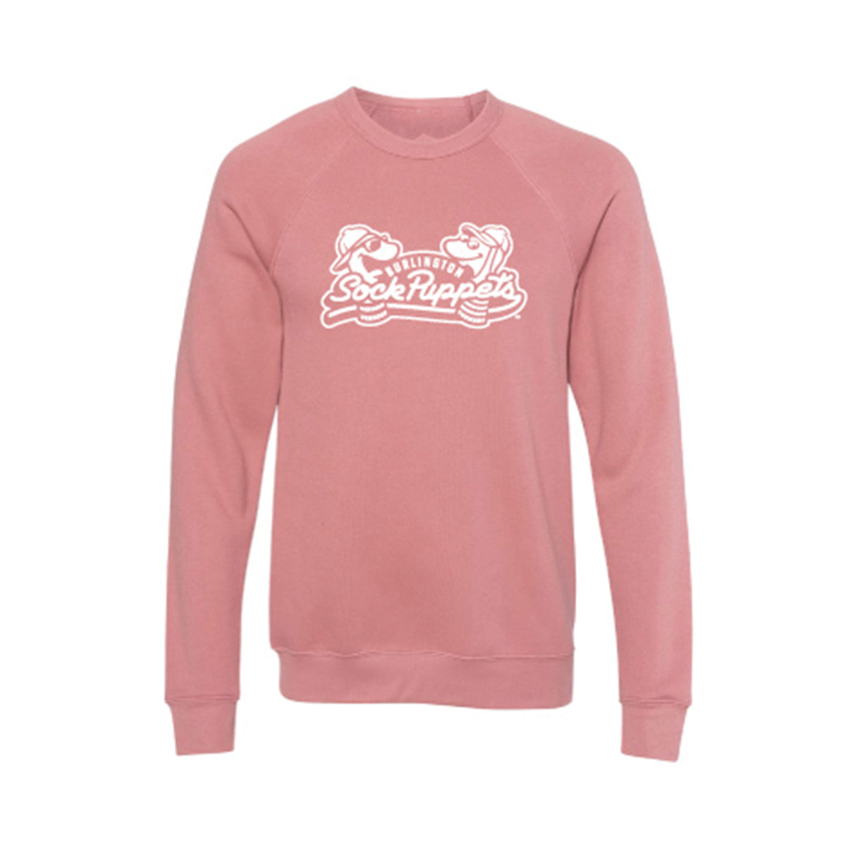 Sock Puppets Pink Duo-Tone Crewneck