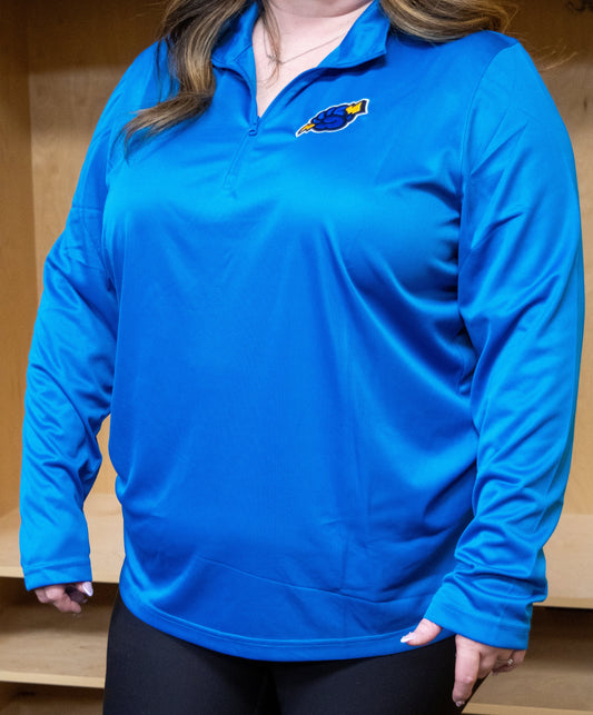 Women's Royal Cloud Fist 1/4 Zip Pullover-1