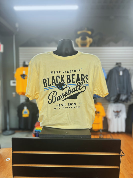 West Virginia Black Bears Yellow Elements Tee-0
