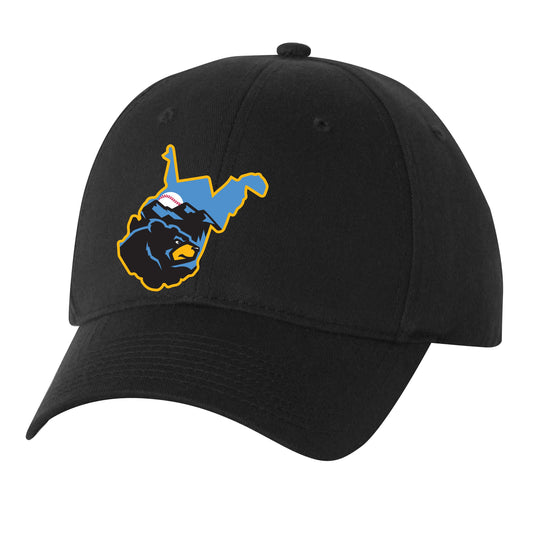West Virginia Black Bears Youth State Logo Adjustable Hat-0
