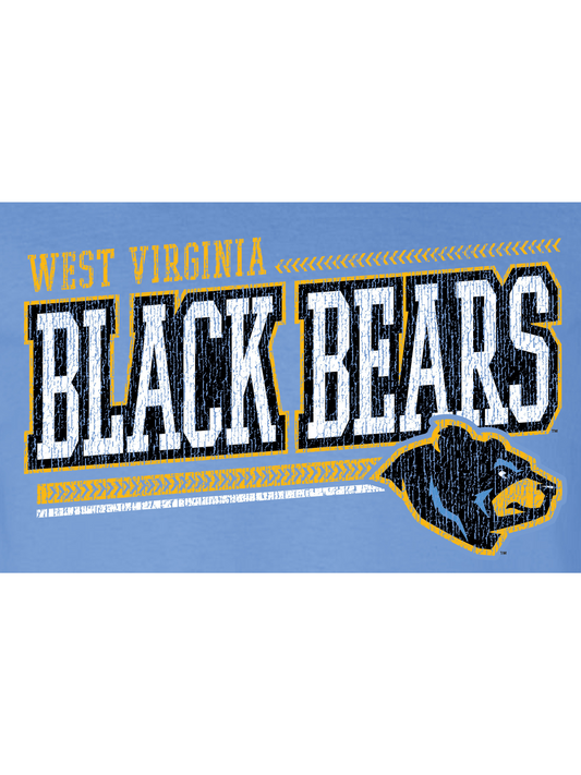 West Virginia Black Bears Youth Blue Alt Long Sleeve-3