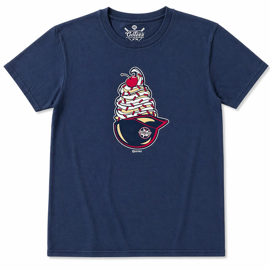 Youth Navy Ice Cream Tee-0