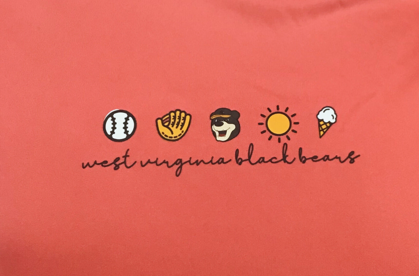 West Virginia Black Bears Youth Watermelon Sunproof Hoodie