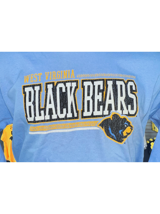 West Virginia Black Bears Youth Blue Alt Long Sleeve-1