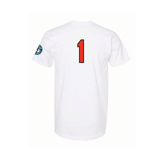 Youth White Jersey T-Shirt-1