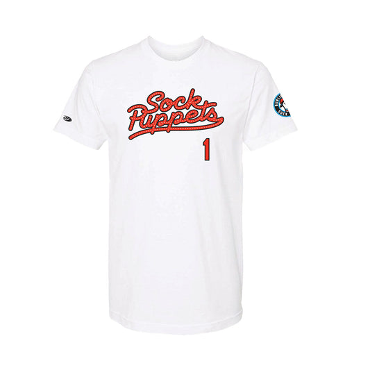 Youth White Jersey T-Shirt-0
