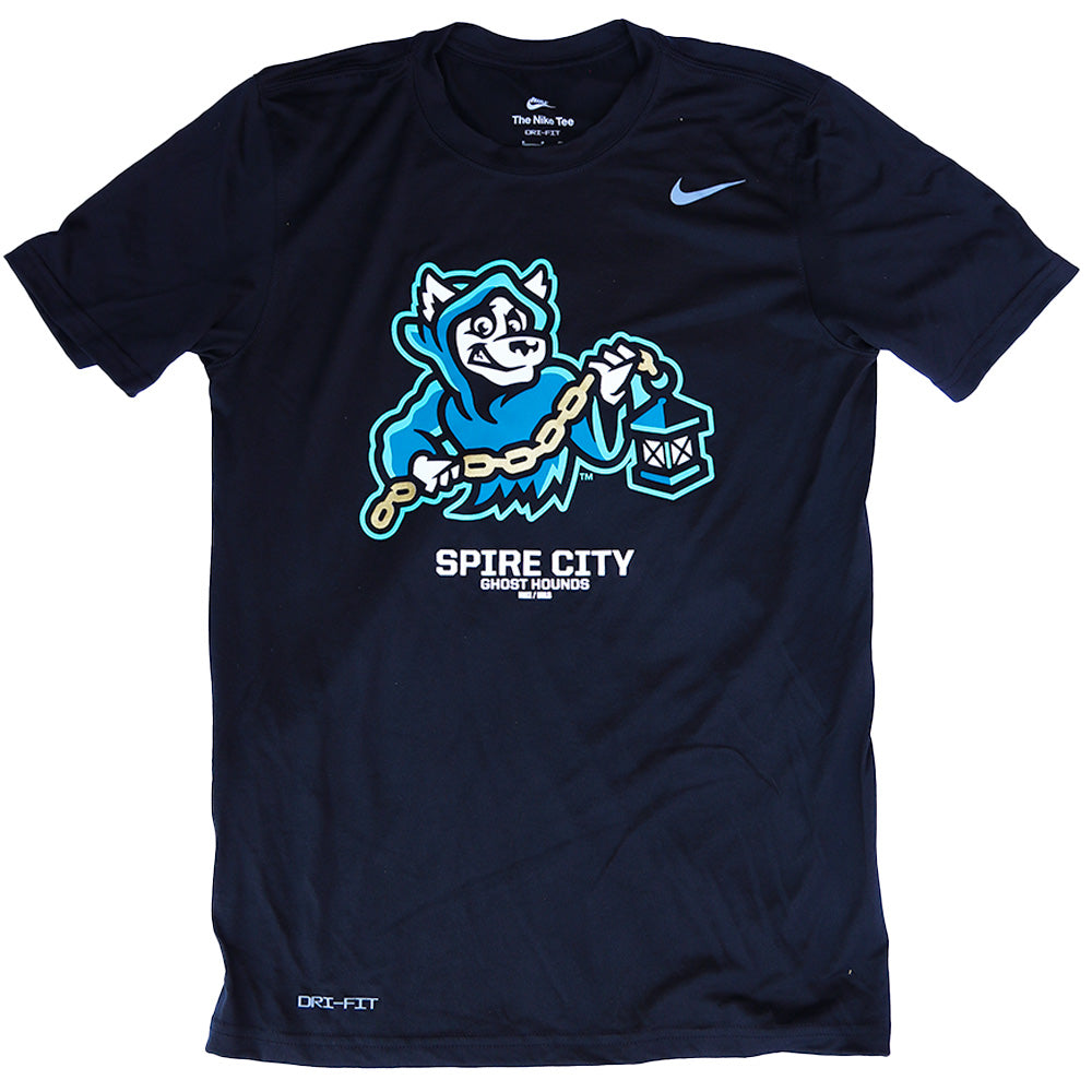 Spire City Ghost Hounds Adult Nike Black Dri-Fit Tee