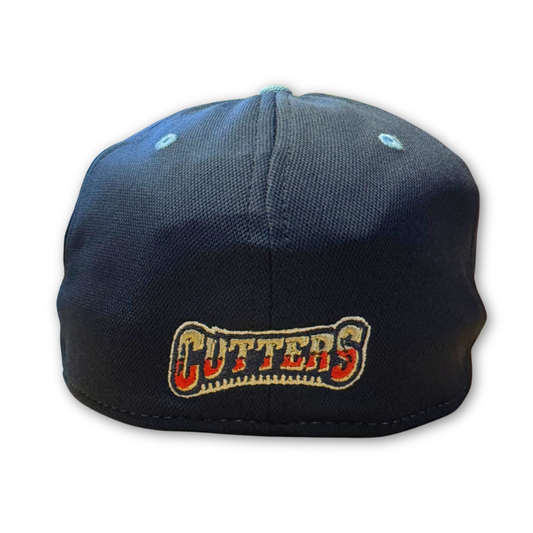 Williamsport Crosscutters White Di-Blue Alternate Fitted Cap-1