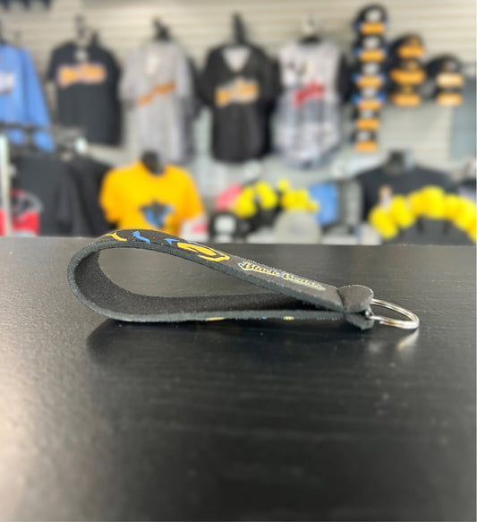 West Virginia Black Bears Wristlet Keychain-1