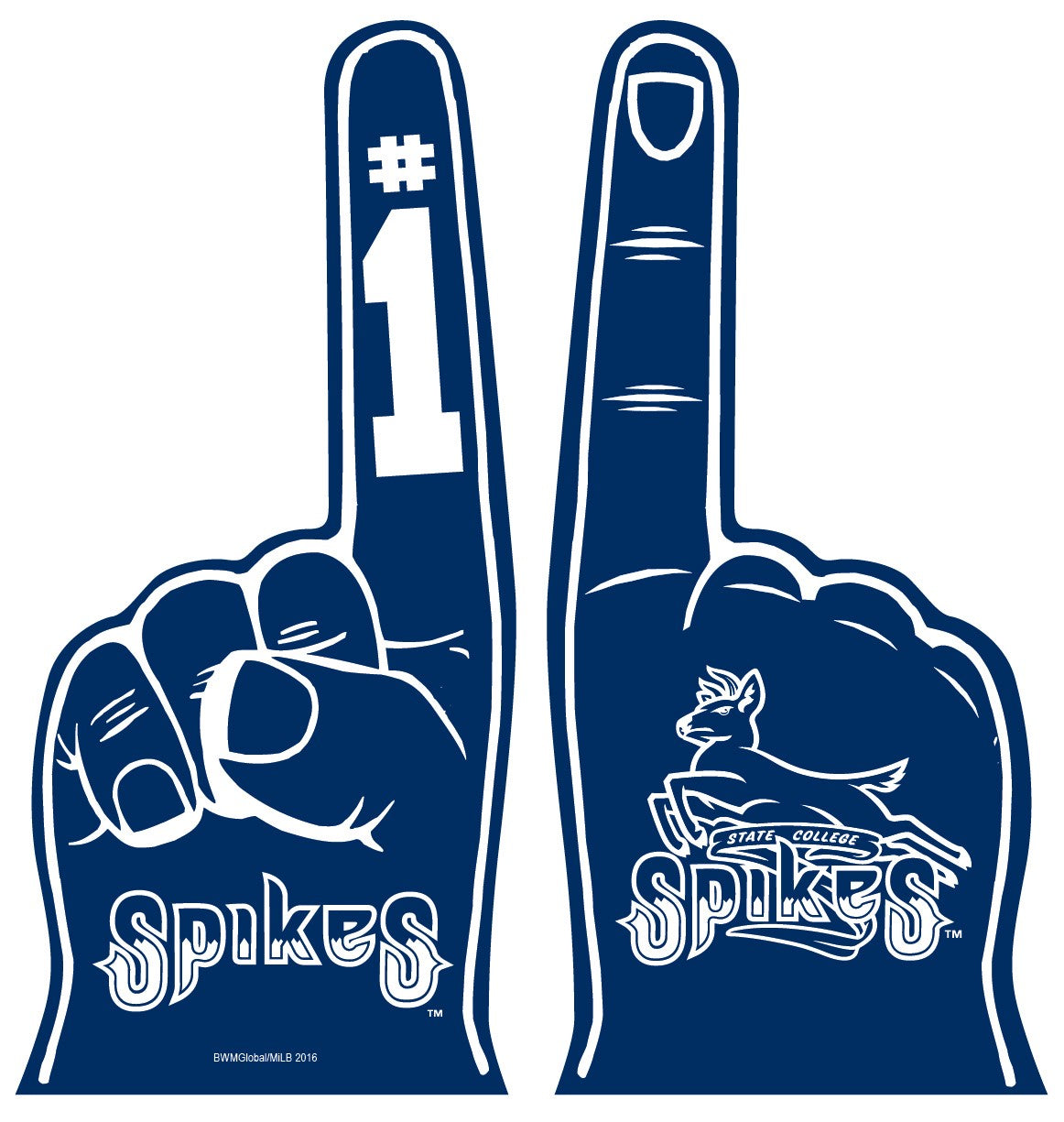 State College Spikes Foam Finger-2