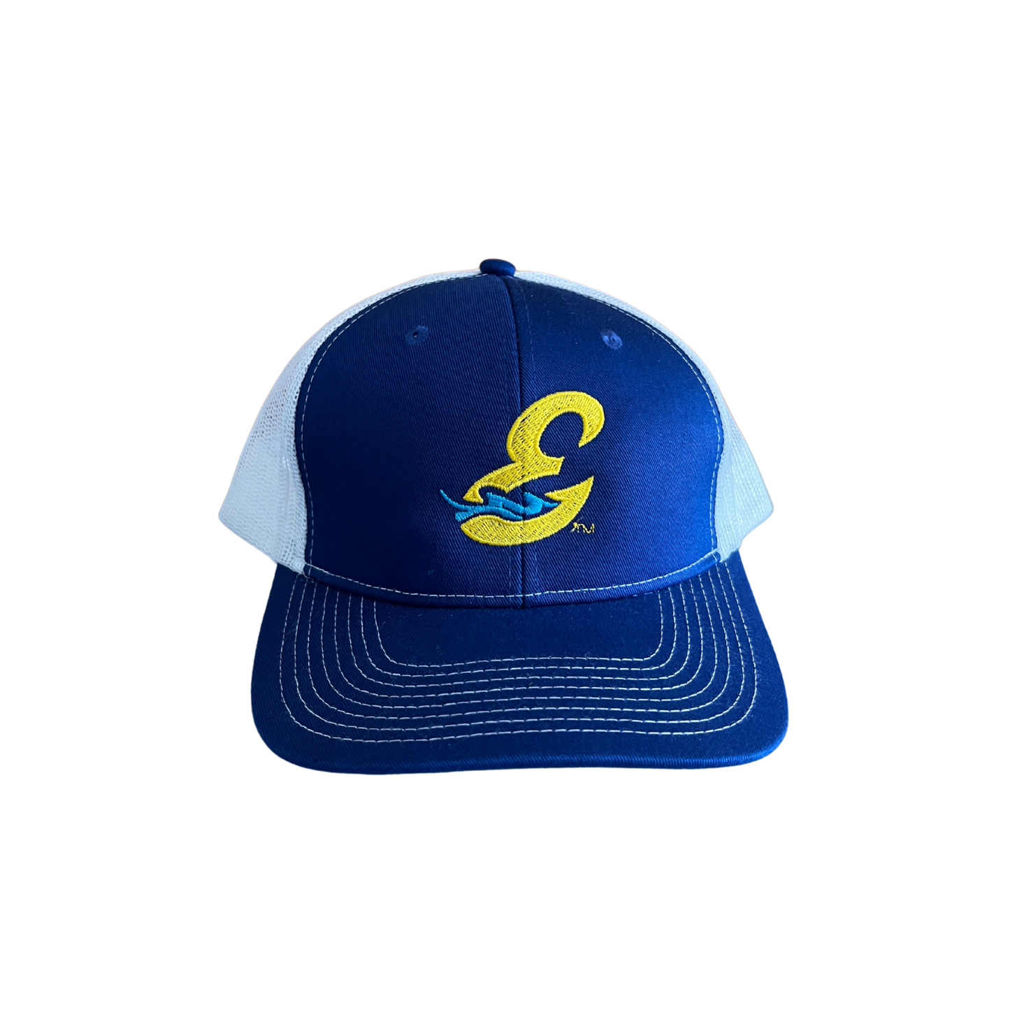 River Riders Hat Royal Blue and White E