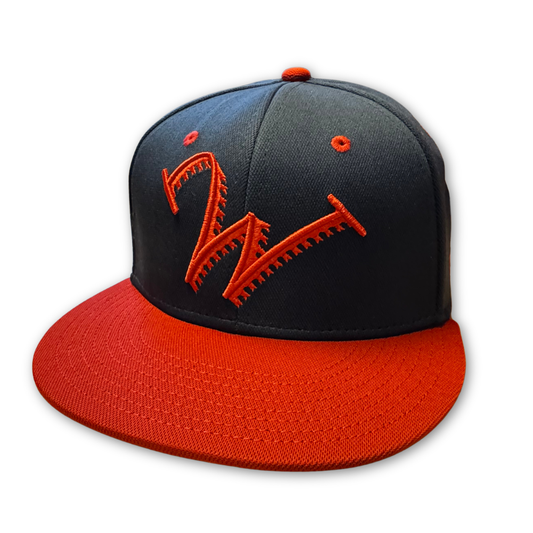 Williamsport Crosscutters Navy & Red Home Fitted Cap-0