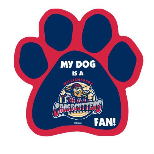 Williamsport Crosscutters Paw Magnet