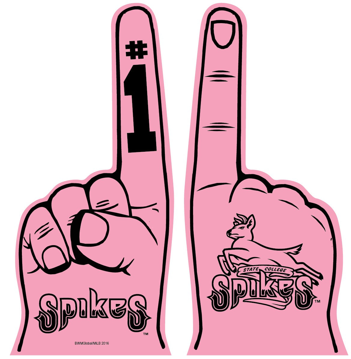 State College Spikes Foam Finger-1