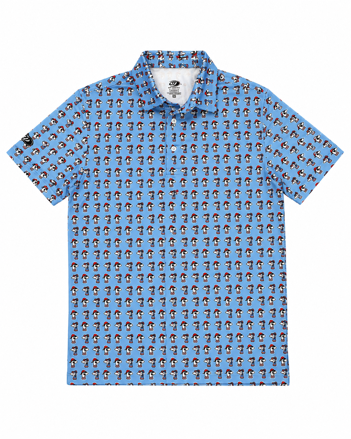 Sock Puppet Blue Character Polo