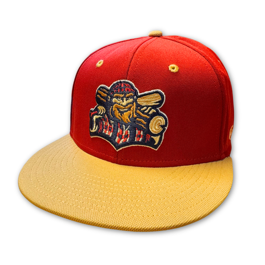 Williamsport Crosscutters Red & Gold Alternate Fitted Cap-0