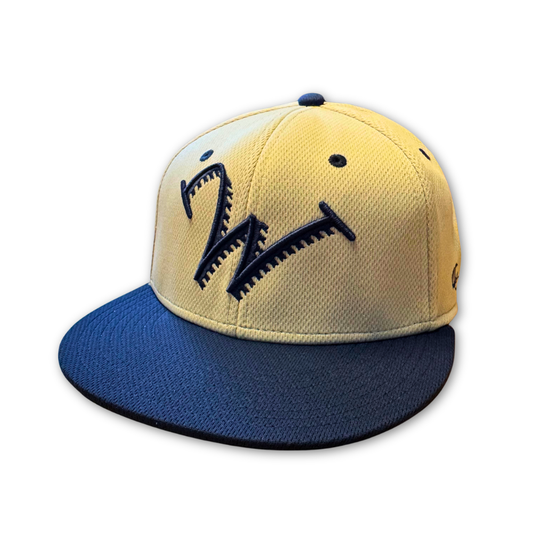 Williamsport Crosscutters Stone & Navy Home Fitted Cap-0