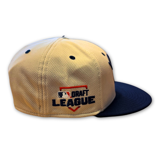 Williamsport Crosscutters Stone & Navy Home Fitted Cap-1