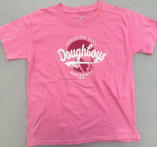 Youth Hot Pink Doughboys Tee-0