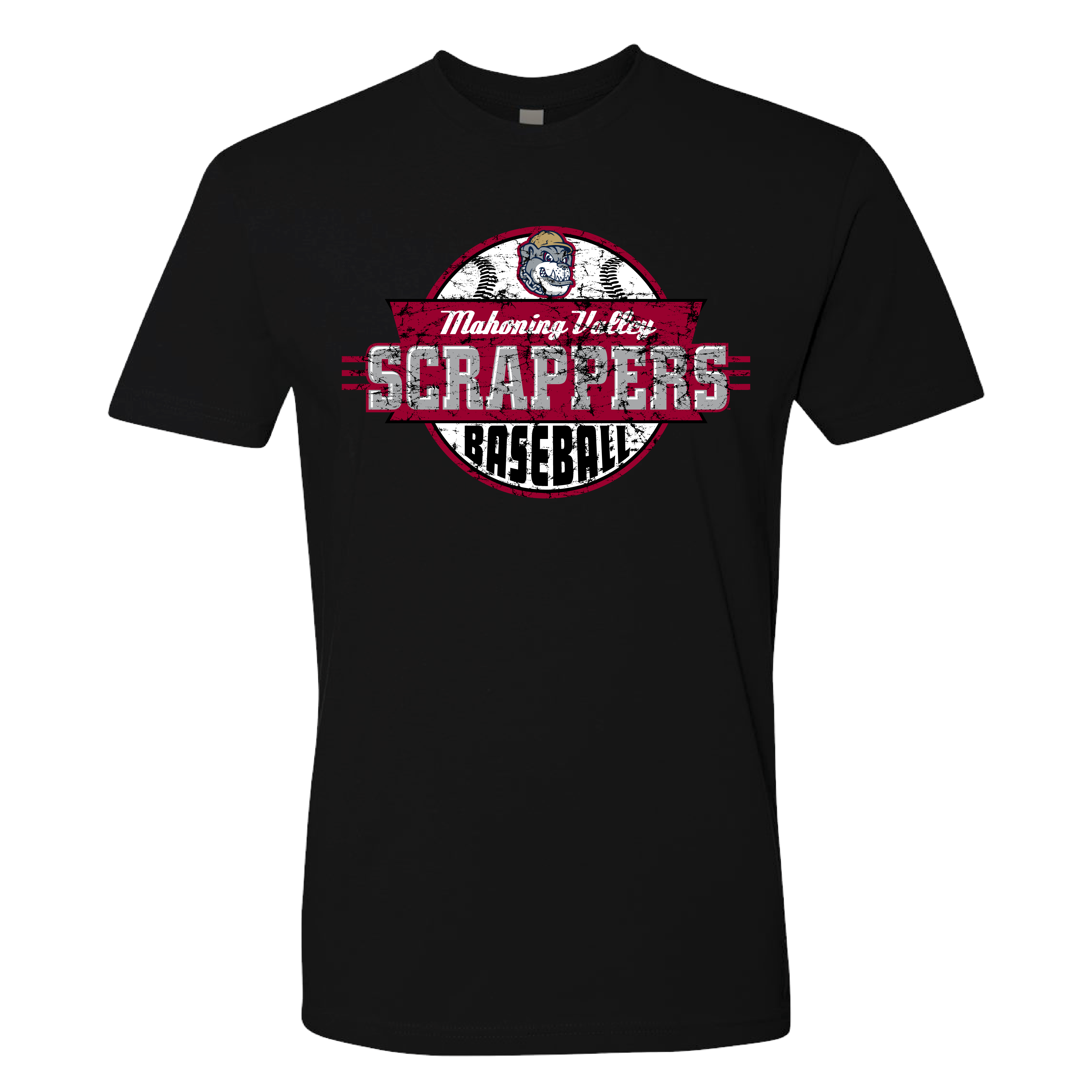 Black Scrappers Baseball T-Shirt-0