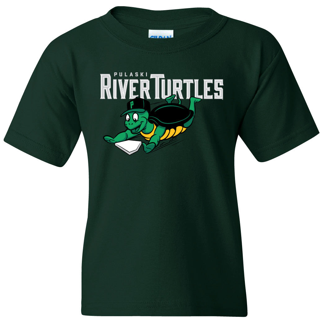 River Turtles Youth Primary Logo - Green-0