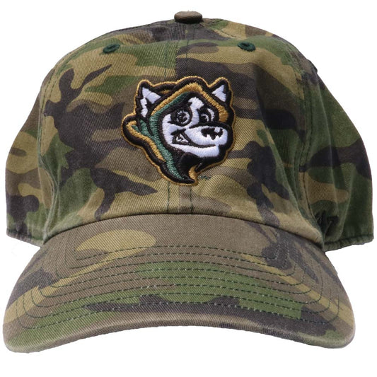 Spire City Ghost Hounds '47 Brand Camo Adjustable Hat-0