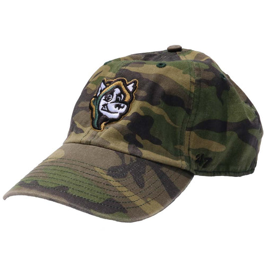 Spire City Ghost Hounds '47 Brand Camo Adjustable Hat-1
