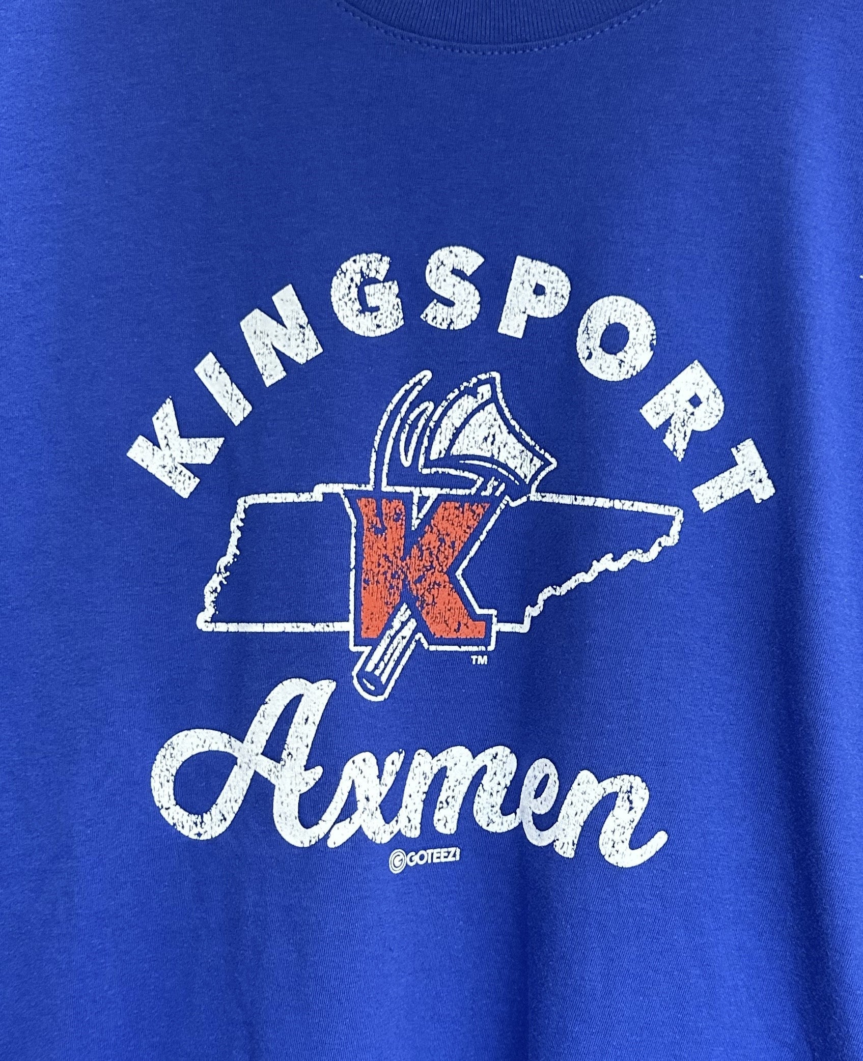 Kingsport Axmen Women's Blue Tennessee Tee-0